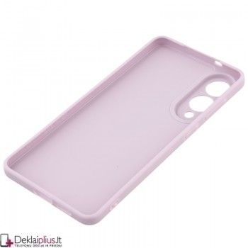 Guminis 1.5 mm. storio dėklas su kameros apsauga - šviesiai violetinis (Samsung Galaxy S25 Edge)